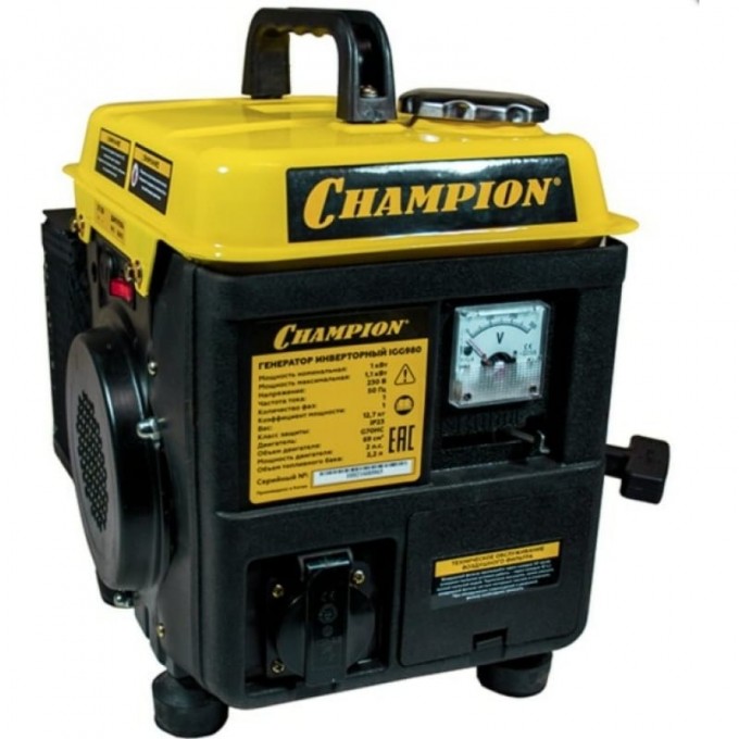 Инверторный генератор CHAMPION IGG980 CH-IGG980 Инверторный генератор CHAMPION IGG980 CH-IGG980