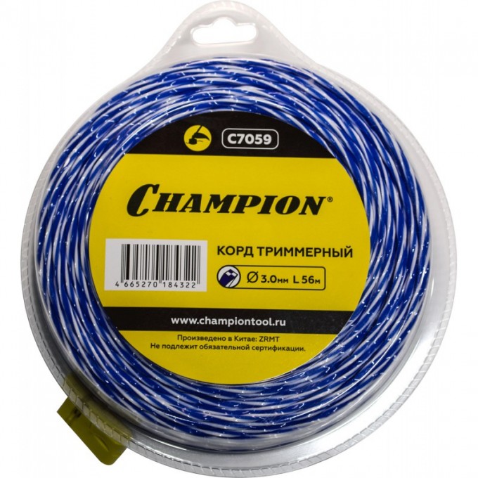 Корд CHAMPION Sky-cutter 3.0мм* 56м, C7059 CH-C7059 Корд CHAMPION Sky-cutter 3.0мм* 56м, C7059 CH-C7059