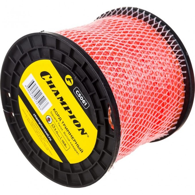 Корд триммерный CHAMPION Square Twist DUO 3.0 мм х 168 м, C5061 CH-C5061 Корд триммерный CHAMPION Square Twist DUO 3.0 мм х 168 м, C5061 CH-C5061