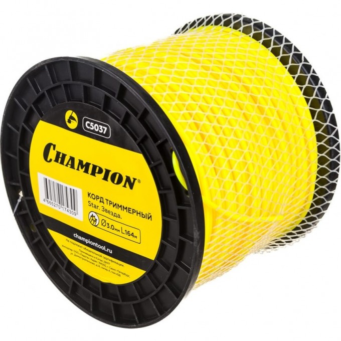 Корд триммерный CHAMPION Star 3.0 мм х 164 м, C5037 CH-C5037 Корд триммерный CHAMPION Star 3.0 мм х 164 м, C5037 CH-C5037