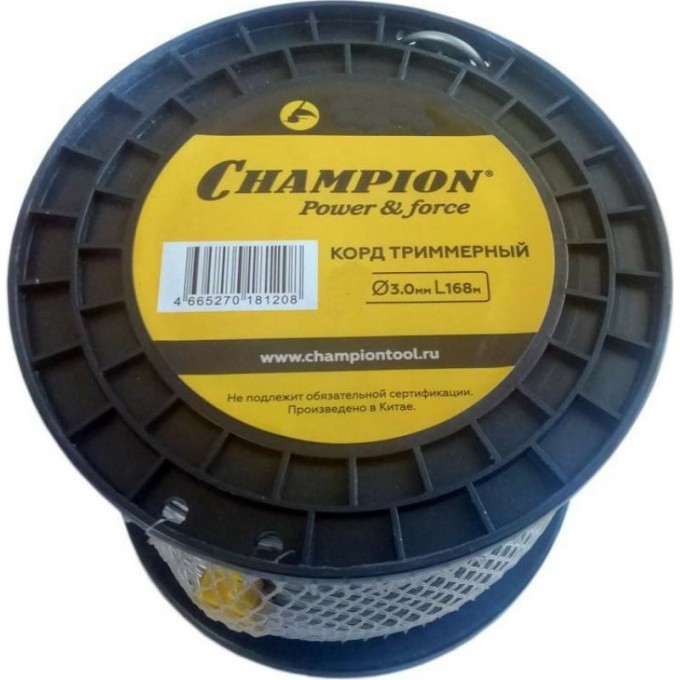 Корд триммерный CHAMPION MAGIC 3.0мм*168м (витой квадрат)+нож C7043 CH-C7043 Корд триммерный CHAMPION MAGIC 3.0мм*168м (витой квадрат)+нож C7043 CH-C7043